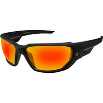 Dawson, Safety Glasses, Anti-Scratch, Red Mirror Lens, Black Frame, Full-Frame