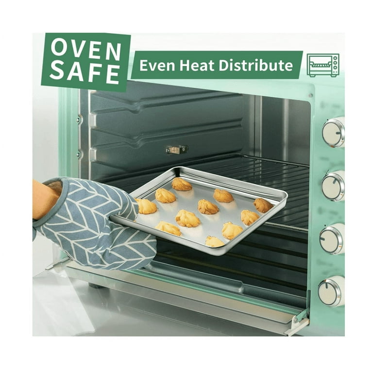 Air Fryer Pans for Oven Baking Sheet Stainless Steel Cookie Sheet Toaster  Oven