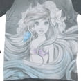 thumbnail image 2 of The Little Mermaid Womens' Juniors Sketched Ariel Sweatshirt - Small, 2 of 4