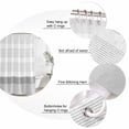 thumbnail image 6 of Grey Stripe Waterproof Fabric Shower Curtain,Modern Abstract Monochrome Geometric Waterproof Fabric Shower Curtain for Bathroom Curtains Bathtubs Hotel Shower Curtains with 12 Hooks Standard 72x72, 6 of 8
