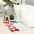 thumbnail image 6 of Unique Bargains Cute Letter Pattern Non-Slip Bath Rugs Soft Bath Floor Rug Beige 16" x 24", 6 of 7