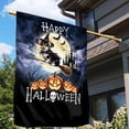 thumbnail image 3 of Happy Halloween Corgi Witch Pumpkins Bats House Flag 28x40in Double Sided Welsh Corgi Dog Lover Gifts Idea Outdoor Decor - 13012, 3 of 5