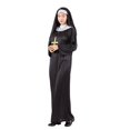 thumbnail image 4 of Jiibva Womens Nun Costume Set Long Robe Headpiece Cross Necklace Black One Size, 4 of 7