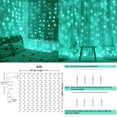 thumbnail image 6 of YUNOVA Teal Curtain Lights, 200 LED Remote String Lights with 8 Modes Timer, USB Powered for Indoor Outdoor, Wedding, Party Decor, 6 of 9