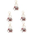 thumbnail image 1 of SURJDE 2pcs Elephant Keychain Gift Key Fob Bag Pendant Rhinestone Keyring Bag Charm Handbag Miss Animal, 1 of 7