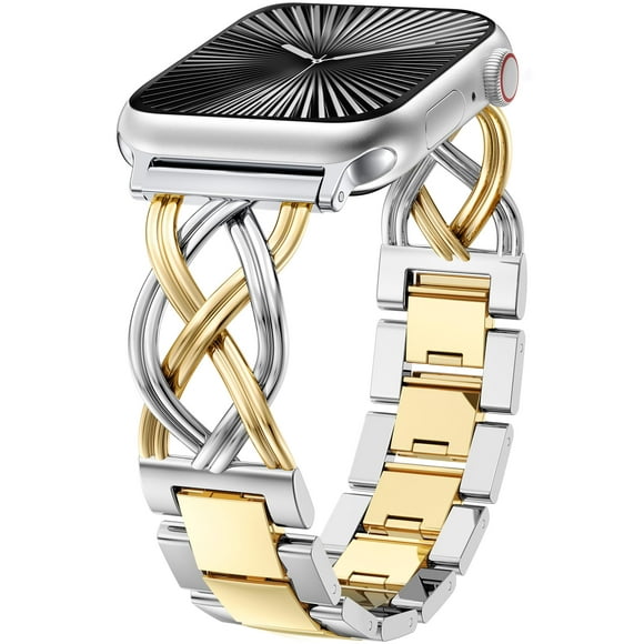 TOYOUTHS Compatible with Apple Watch Band 38/40/41/42/44/45/46/49mm, Women's Celtic Knot Metal Bracelet Strap, Stainless Steel Jewellery Replacement for iWatch Ultra, SE, Series 11/10/9/8/7/6/5/4/3