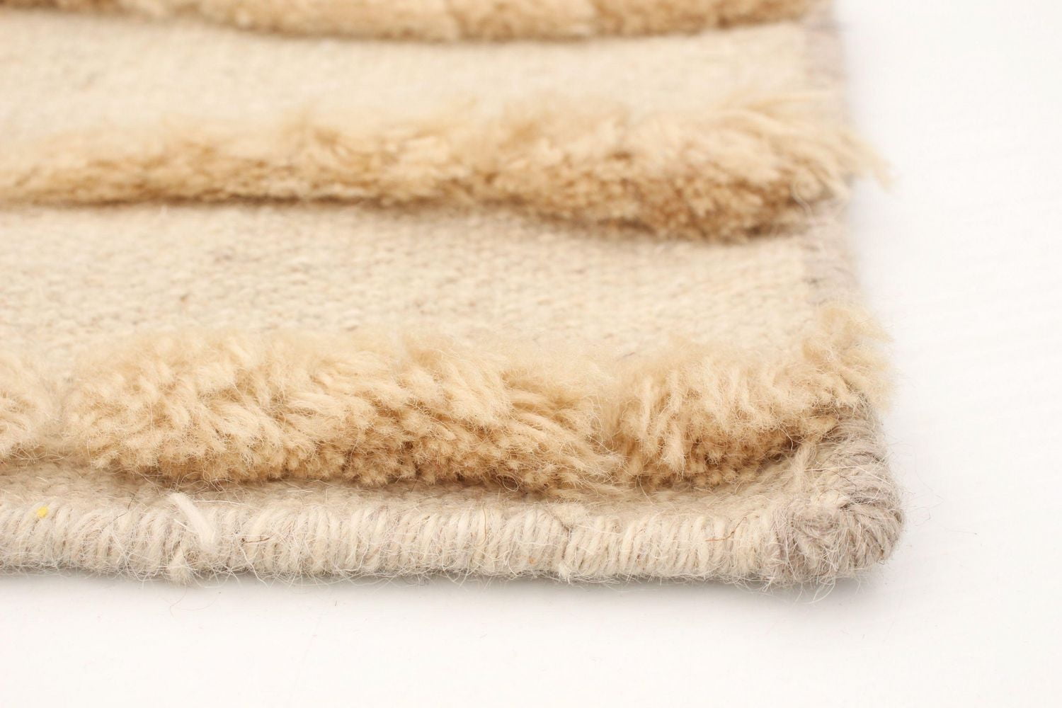 ECARPETGALLERY 4'9" x 7'10" Carved Cambridge Hand Made Area Rug for Living Room, Dining Room and Bedroom in Ivory