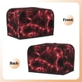 thumbnail image 3 of Kdxio Red Line Print Toaster Cover Bread Machine Cover Fits for Most Standard 2 Slice Toasters,Keep Toaster Free From Dust And Fingerprint Oven Dustproof Cover, 3 of 7