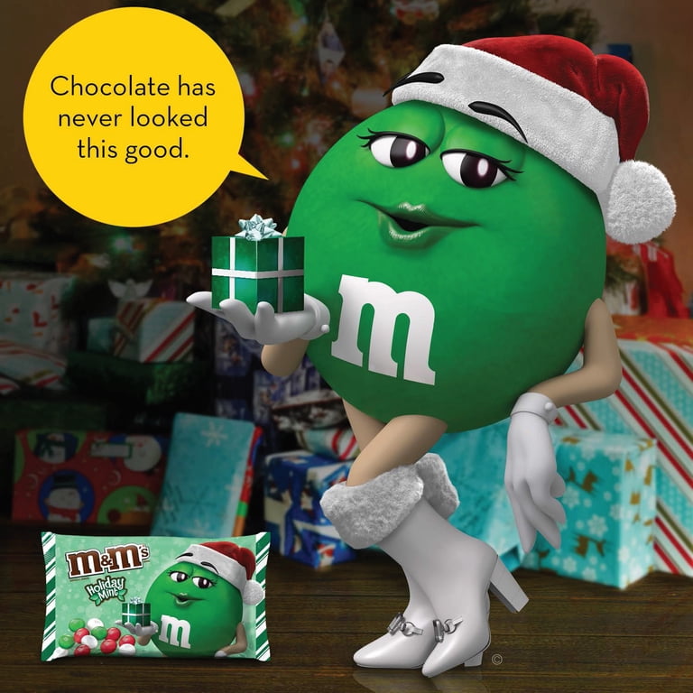 M&M's Holiday Mint Chocolate Candy, 9.9 Oz. - Walmart.com