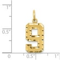 thumbnail image 3 of 14K Yellow Gold Charm Pendant Themed 9 Diamond-Cut 22 mm, 3 of 3