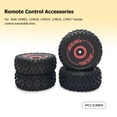 thumbnail image 1 of Neumático de rueda de coche RC de goma 4 Uds para Wltoys 144001 124018 124019 (delantero + trasero) Ehuebsd  libre de BPA, 1 of 9