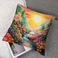 thumbnail image 7 of Colorful Geraniums Fabric Decorative Pillow Machine Washable, Indoor Outdoor Decorative Pillow for Couch, Bed or Patio,, 7 of 7