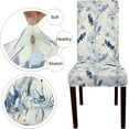 thumbnail image 3 of Dining Room Chair Covers Set of 6, Stretch Printed Kitchen Chair Slipcovers Removable Washable Parsons Chair Covers Protector for Dining Room, Hotel, Ceremony (Flower Pattern3), 3 of 6