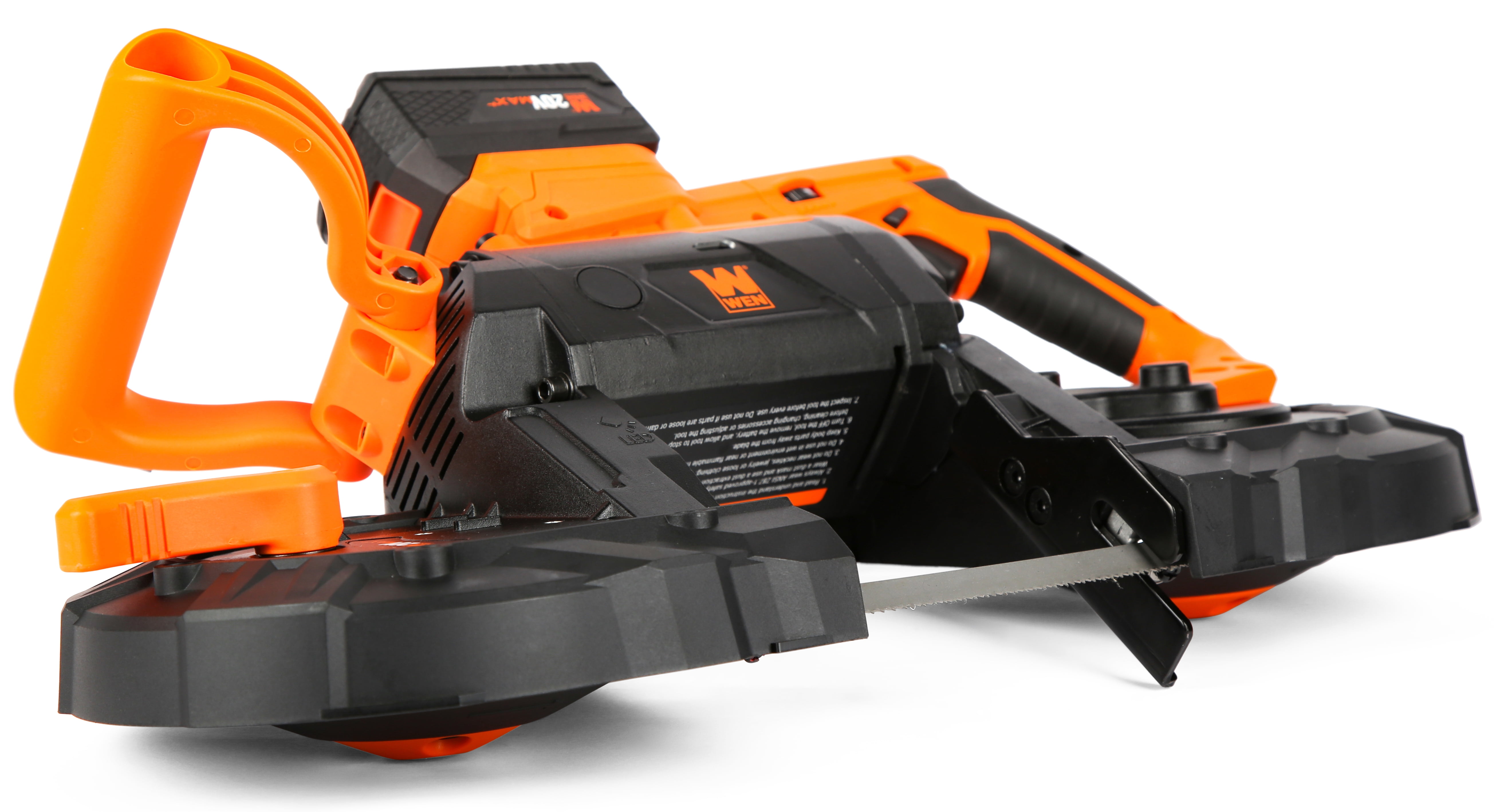 WEN 20V Max 5 Inch Variable Speed Cordless Portable Metal Band Saw