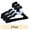 Black, variant on Mainstays Plastic Clothes Hangers, White, 18-Count, Lightweight & Durable for Everyday Use