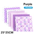 thumbnail image 1 of Amdohai 7Pcs/Set DIY Assorted Pattern Floral Printed Patchwork Cotton Fabric Cloth Sewing Quilting Cloth 250x250mm, 1 of 8