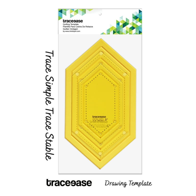 Traceease Hexagon Quilting Template Stencils Set Of 3, 3/4/5 inches DIY  Sewing Quilt patchwork templates for Quilting-9A 
