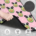thumbnail image 3 of Zufioo Panda Avocado Print Car Floor Mats Four-piece Set, Car Interior Accessories - Corrosion-resistant, Non-Slip, Suitable for Cars, Trucks, Vans, 3 of 7