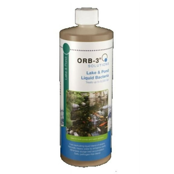 Orb-3 L165-000-1Q 1 qt Lake & Pond Liquid Bacteria Bottle