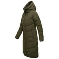 thumbnail image 2 of Marikoo Women's Knee-Length Quilted Winter Jacket with Hood - Benikoo, 2 of 8