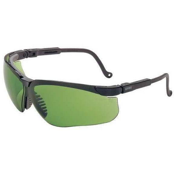 Honeywell Uvex Safety Glasses, Green, Black S3206HS