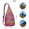 thumbnail image 3 of Waterproof Hiking Backpack Sling Bag for Women – Lightweight Crossbody Bag with Adjustable Strap, Multipurpose Chest Bag for Travel & Outdoor Adventures – Mandala Zen Geometric Design, 3 of 4