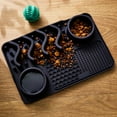 thumbnail image 2 of Vibrant Life Silicone Slow Feeder Compartment Pet Mat, Black, 12" x 8", 2 of 5