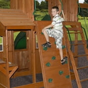 Backyard Discovery Shenandoah Cedar Wood Swing Set, Slide, Clubhouse, Playhouse, Kitchen