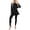 Black, variant on Women's 2 Piece Outfits Spring Long Sleeve Tunic Tops Legging Pants Fall Matching Lounge Sets Sweatsuits