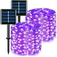 thumbnail image 1 of JMEXSUSS Paquete de 2 luces solares naranjas para exteriores, 66 pies, 200 luces LED solares de Halloween con 8 modos, cadena de luces solares naranjas para fiesta de Halloween, decoración de otoño al, 1 of 4