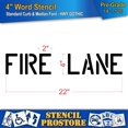 Curb Median s 4 inch FIRE LANE 4" x 22.5" x 1/8" (128 mil) Pro