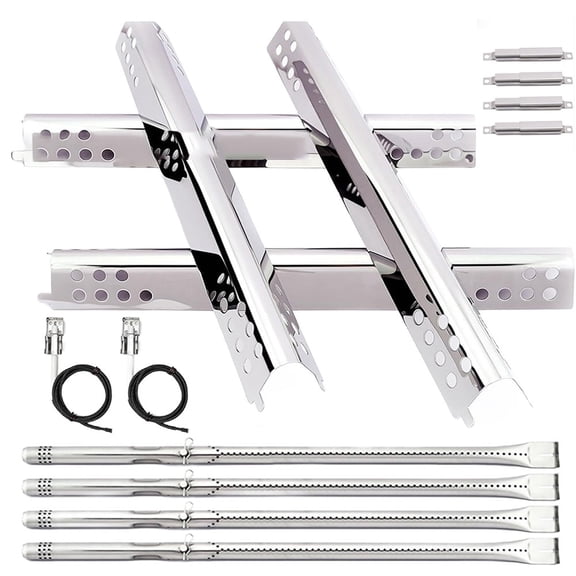 Stainless Steel Grill Burners Heat Plate Shields Crossover Tubes and Ignitors