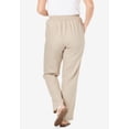 thumbnail image 2 of Woman Within Plus Size Tall Straight Leg Linen Pant, 2 of 6