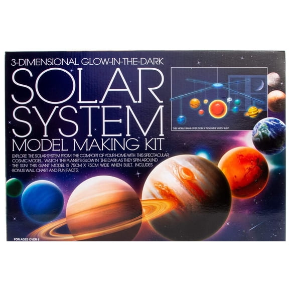 3D Glow-in-The-Dark Solar System Mobile Making Kit