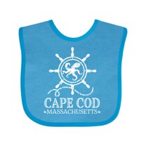 Inktastic Cape Cod Massachusetts Nautical Boys or Girls Baby Bib