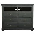 thumbnail image 3 of Progressive Furniture Willow 6 Wood Drawer Media Chest in Distressed Black, 3 of 4