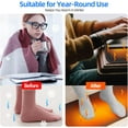 thumbnail image 6 of Heated Desk Pad Mouse Pad - Heated Desk Mat - Warm Desk Pad - 3 Levels Heating & 4 Hours Auto Shut-Off, PU Leather Mouse Pad - 31.5 x 13 inch(Dull Black), 6 of 6