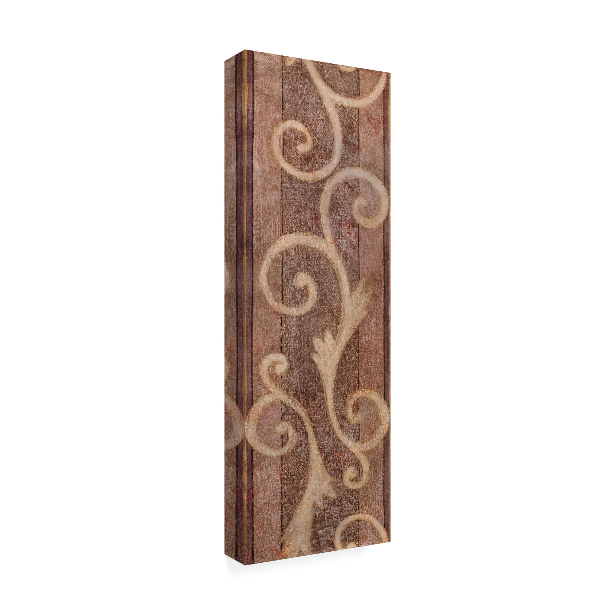 Trademark Fine Art 'Brown Stencil Banner' Canvas Art by Pablo Esteban