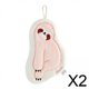 thumbnail image 1 of paño de cocina de limpieza,Toallas de mano lindas Toalla de mano para niños Animales,Toallas de baño con lazo para colgar Perezoso divertido,Toalla de mano absorbente de lana de, 1 of 8