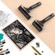 thumbnail image 2 of Quality Rubber Rollers,Set of 2 for Block Printing Art Crafts Oil Painting Tool Anti Skid Tape Construction Tools, 2 of 4