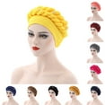 thumbnail image 6 of Chemo Cancer Head Hat Cap Bohemia Pre-Tied Twisted Braid Hair Cover Wrap Turban Headwear, 6 of 8