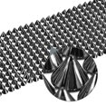 thumbnail image 4 of Uxcell Sew Stitch on Cone Spikes Studs Plastic Flat Back Spike Rivet Punk Trim Ribbon Gray 1 Yard, 4 of 6