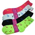thumbnail image 2 of Glory Max Women's Assorted Colors Musical Design Cotton Crew Socks Size 9-11 12 Pairs, 2 of 3
