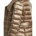 thumbnail image 4 of Via Spiga womens  Asymmetrical Belted Puffer Coat, s, Gold, 4 of 5