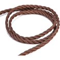 thumbnail image 5 of 10 Meters 3-Conductor Brown Braided Electrical Cable Vintage Antique Fabric Covered Fabric Twisted Electrical Wire for DIY Industrial Ceiling Lamp 1pc Br, 5 of 5