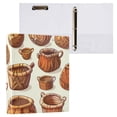 thumbnail image 3 of Baskets 3 Ring Binders 1.5 inch Hardcover File Folders with Interior Pockets A4 Size Organizer for School Office Hospital, 3 of 8