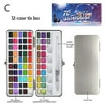 thumbnail image 1 of 50/72/90 Colors Pure Water Color Paint Set Metal Iron Watercolor Art Paint, 1 of 7