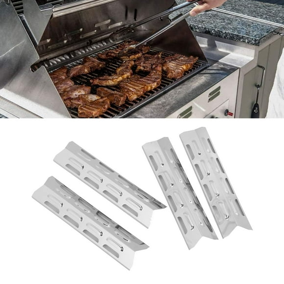 Heat Plate Shield, Stainless Steel 4PCS Universal Grill Cover for BBQ