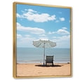 thumbnail image 2 of Designart "Chair Reverie Beach Photo" Nautical & Beach Floater Framed Wall Art Print, 2 of 7