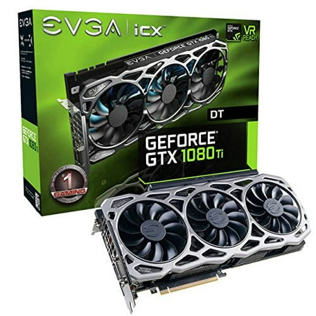 Nvidia Gaming Video Cards (Evga 11G-P4-6694-KR Nvidia Geforce Gtx 1080 Ti Ftw3 Dt Gaming 11gb Gddr5x Dvi/hdmi/3displayport Pci-express Video Card W/ Icx - 9 Thermal Sensors & Rgb Led)
